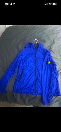 Stone island blue hooded - island,