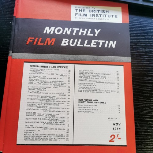 Monthly film bulletin nov 1966 - monthly,