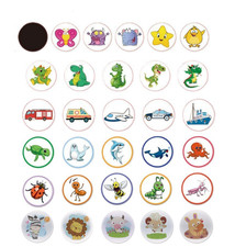 Reusable colour change sticker