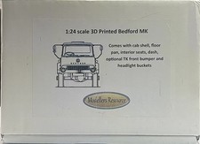 Rare Modellers Resource 1/24 3D Printed Bedford MK Resin Cab