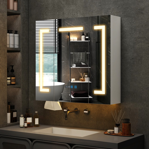 Led bathroom mirror - led, cabinet
