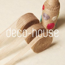 10M Natural Jute Hessian Burlap Ribbon Rustic Wedding Floristry Cake Deco