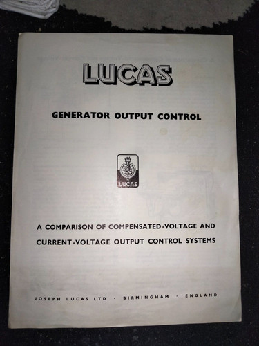Vintage lucas generator output - lucas,