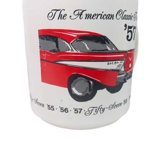 1957 chevy bel air white - chevy,