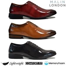 MENS FORMAL SHINY PATENT SHOES SMART PARTY WORK WEDDING OFFICE DRESS SUIT SIZE