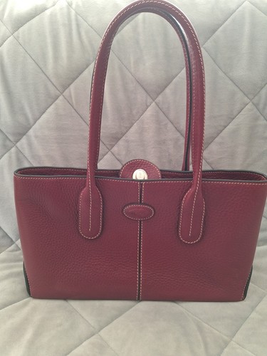 Tod handbag burgundy - tod's,