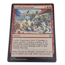 Goblin Negotiation: Sorcery MTG Magic The Gathering Foundations Card 2024