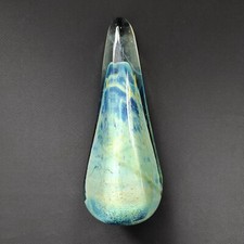 Mdina Glass Paperweight  Sea and Sand Michael Harris Obelisk C1969 Signed