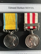 Victorian medal pair Baltic/Indian mutiny Royal Navy/Indian Army