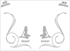 1 x PAIR DAF Wing Logos Lorry