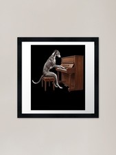 Greyhound Playing Piano Player