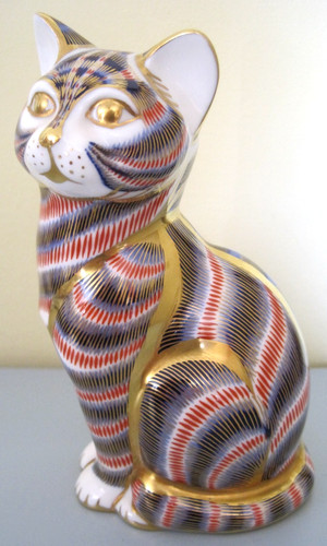 Royal crown derby - royal, cat