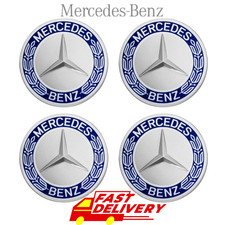 4 x Blue Mercedes Benz 75mm