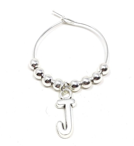 Silver personalised initial - silver,