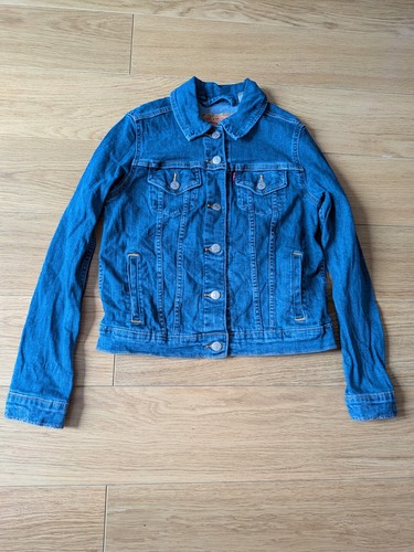 Levi blue denim trucker - blue,