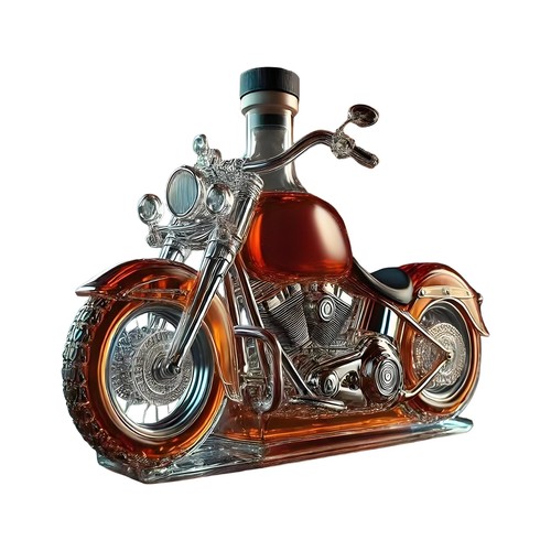 Motorcycle whiskey bottle - motorcycle,