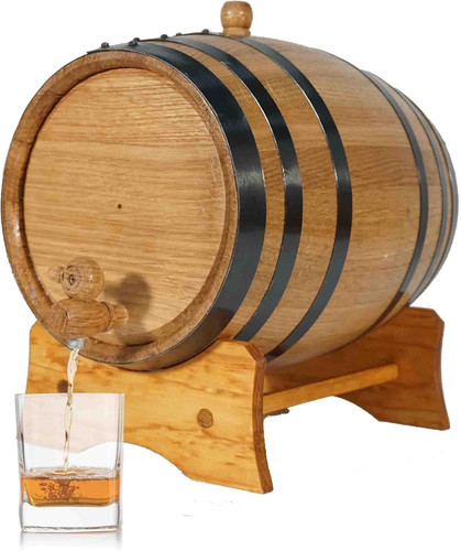 Liter oak aging barrel with - liter,