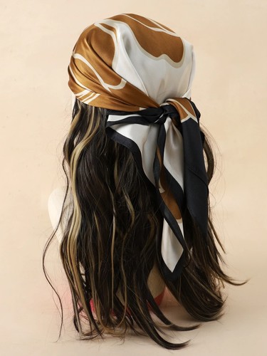 Scarf square silk shawl - scarf,