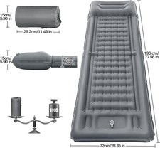 Self Inflating Ultralight Camping Sleeping Mat with Built-In Pump 12CM Thick NEW