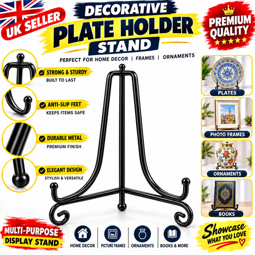 Decorative plate holder stand - decorative,