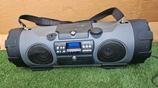 JVC RV-NB1 Stereo Boombox with CD Tape Radio and Guitar Amp Woofer System