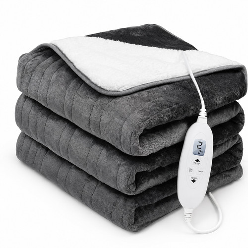 Electric heated blanket - heated, throw