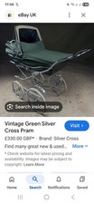 Green Vintage Silver Cross