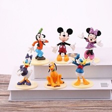 6x Mickey Mouse Clubhouse action Figure Set Minnie Toy Cake Topper Boy Girl Toys