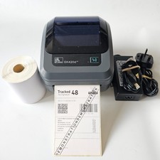 Zebra GK420d LAN USB Thermal Label Printer Peeler PSU Cables Roll 4x6 Labels 712