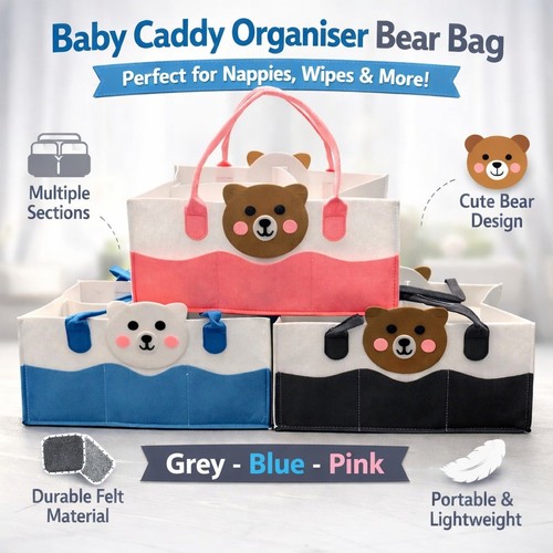 Baby caddy organiser bear bag - baby,