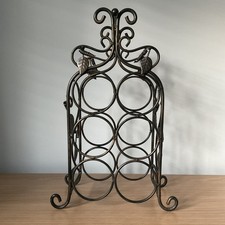 Vintage Metal Wine Rack 6