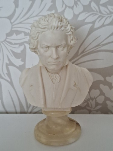 Mozart bust statue marble - mozart,