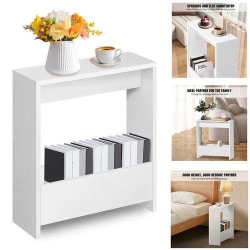 Side table with magazine - side,