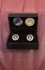 Vintage CHANEL Button Earrings