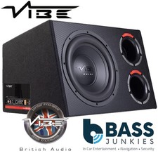 Vibe PULSECBR12A-V4 - 1050 Watts 12" Active Amplified Bass Box Sub Enclosure