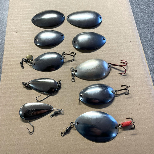 Vintage fishing lure blades - vintage,