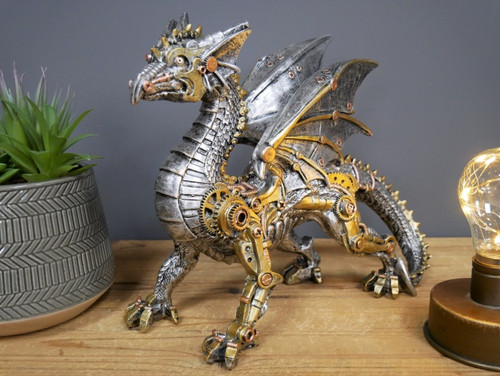 Steampunk dragon home decor - home,