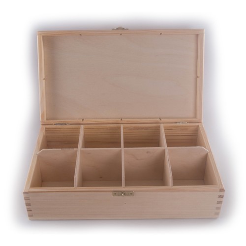 Plain wooden storage box - plain, with