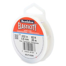 Beadalon Elasticity - Clear - 0.8mm 25m Length