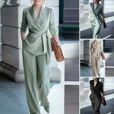 Women Blazer Suit Set Ladies