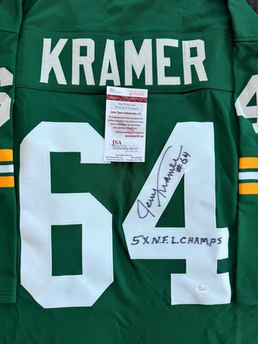 Jerry kramer signed green - jerry,