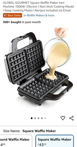 Global gourmet square waffle - global,