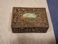 vintage matchbox holder,metal