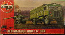 AEC Matador lorry and 5.5' Gun