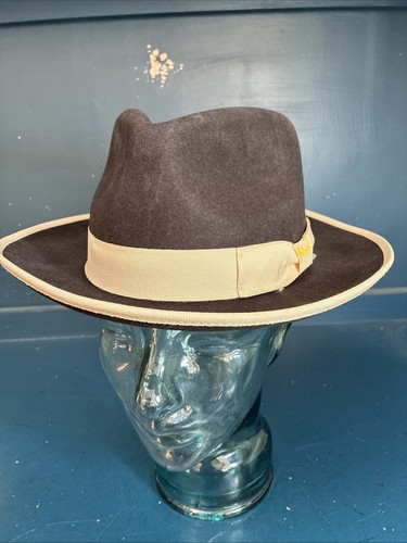 Vintage black wool - black, beige