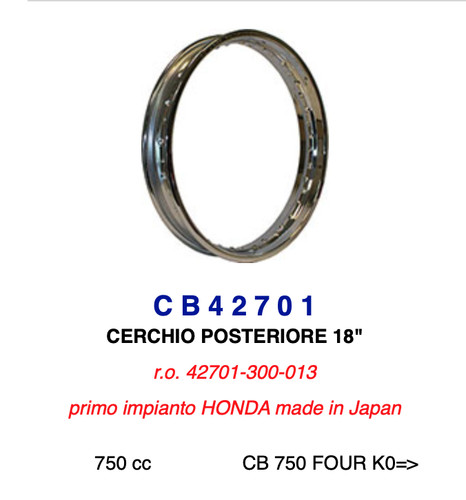 Cb42701 rear wheel - cb42701, rim