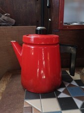 Finnish Red Enamel Stove Top