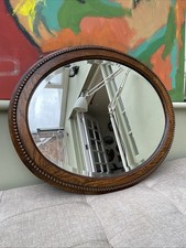 Large antique oval oak framed - oval,