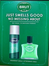 Brut Original 2 Piece Gift Set: Aftershave 100ml - Deodorant Spray 200ml