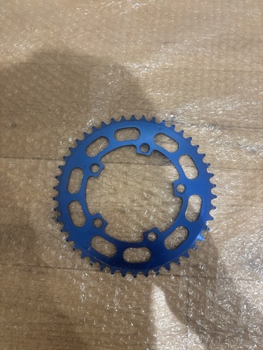 Sugino blue bmx chainring old - blue,